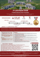 V-Launchpad 2026 Business Idea and Startup Pitching Competition  Poster